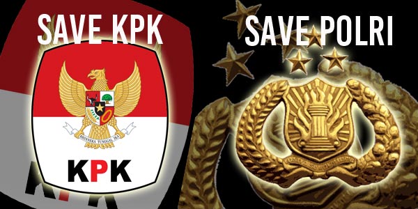 save kpk polri